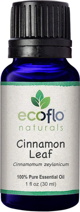 Cinnamon Leaf (Essential Oil), 1 Fl Oz (30 mL) Liquid , Brand_Ecoflo Naturals Form_Liquid Size_1 Fl Oz