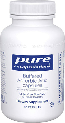 Buffered Ascorbic Acid Capsules, 90 Capsules , Brand_Pure Encapsulations Form_Capsules Not Emersons Size_90 Caps