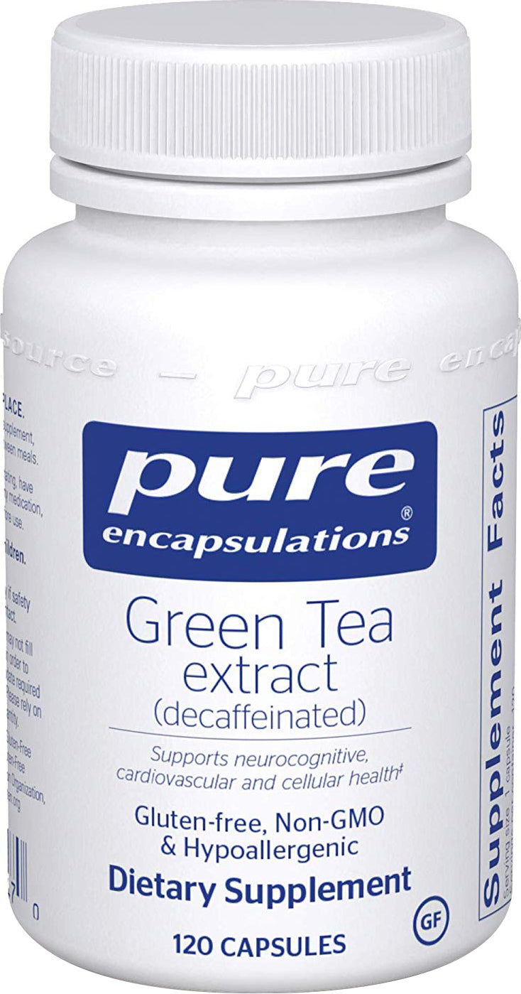 Green Tea Extract (decaffeinated), 120 Capsules , Brand_Pure Encapsulations caps Form_Capsules Not Emersons Size_120 Caps