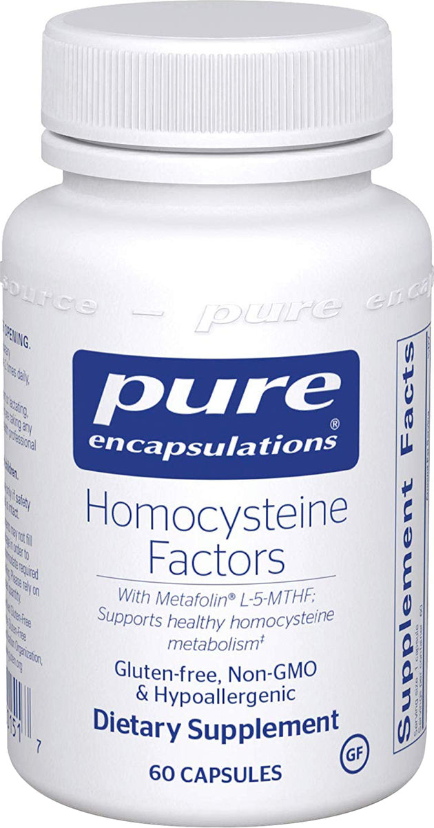 Homocysteine Factors‡, 60 Capsules , Brand_Pure Encapsulations Form_Capsules Not Emersons Size_60 Caps