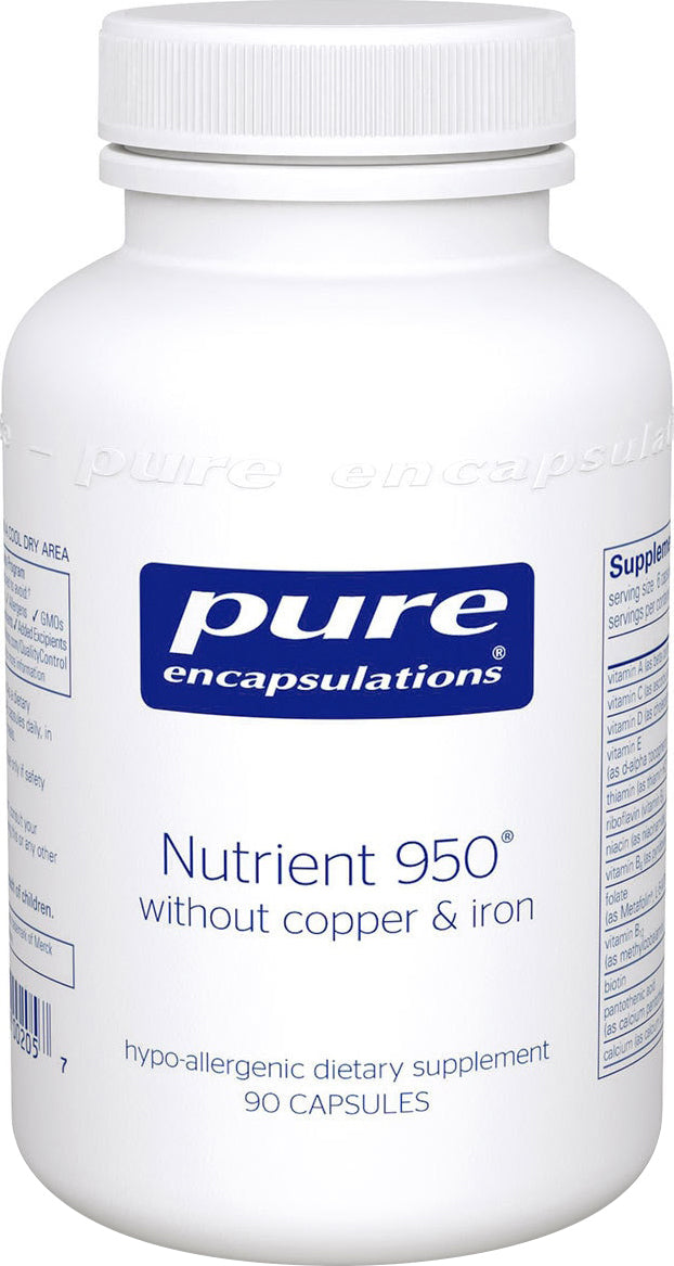 Nutrient 950® without Copper & Iron, 90 Capsules , Brand_Pure Encapsulations caps Form_Capsules Not Emersons Size_90 Caps