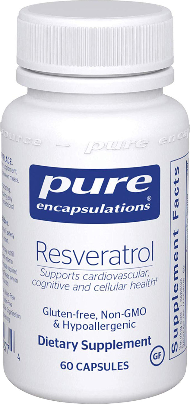 Resveratrol, 60 Capsules , Brand_Pure Encapsulations Form_Capsules Not Emersons Size_60 Caps