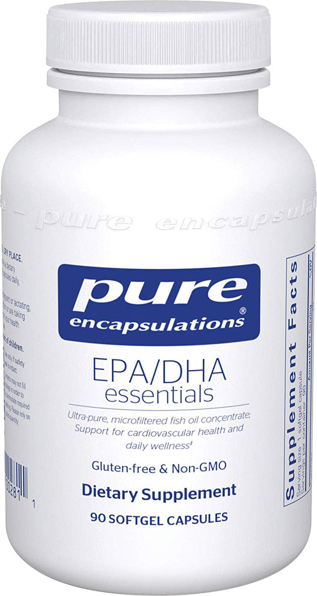 EPA/DHA essentials, 90 Softgel Capsules , Brand_Pure Encapsulations Form_Softgel Capsules Not Emersons Size_90 Softgels