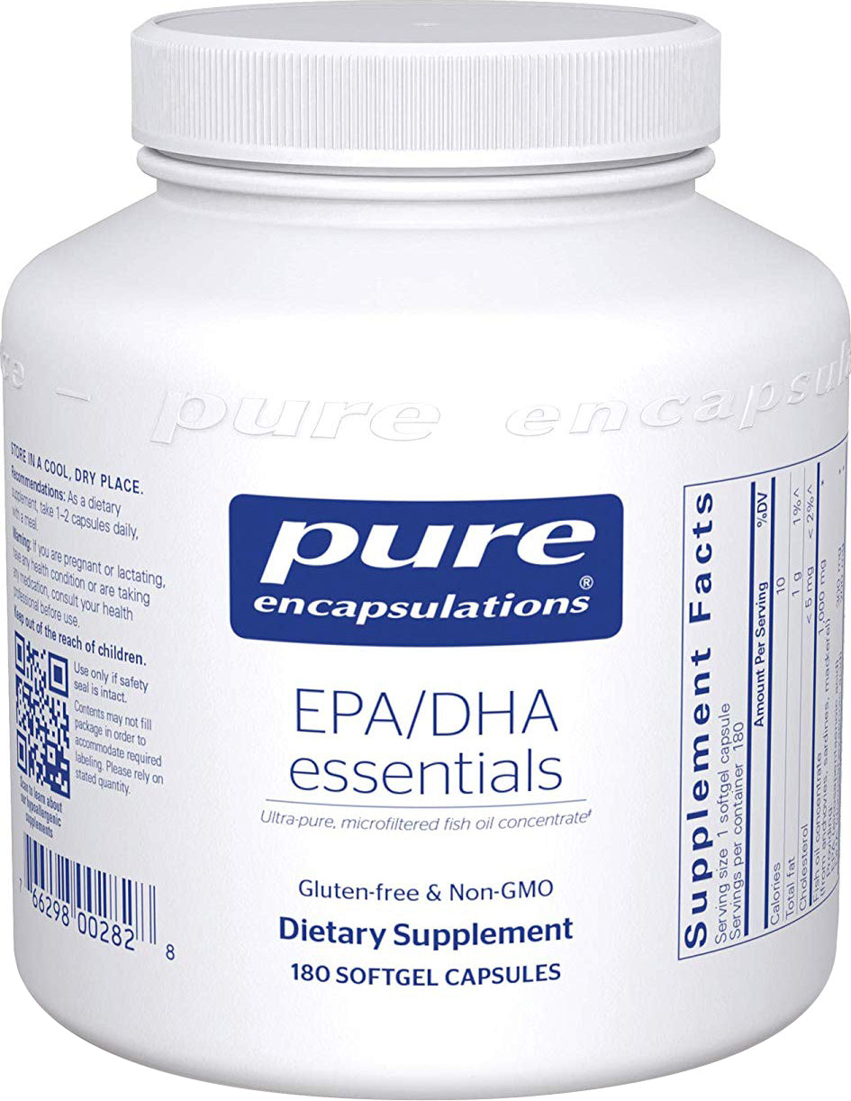 EPA/DHA essentials, 180 Softgel Capsules , Brand_Pure Encapsulations Form_Softgel Capsules Not Emersons Size_180 Softgels softgels