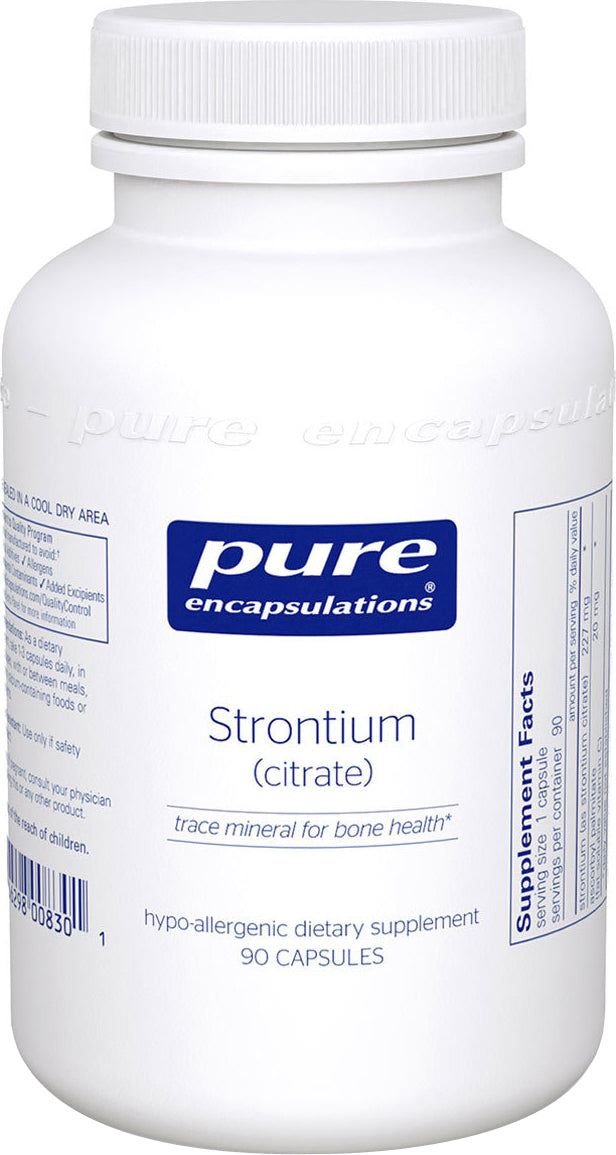 Strontium (citrate), 90 Capsules , Brand_Pure Encapsulations caps Form_Capsules Not Emersons Size_90 Caps