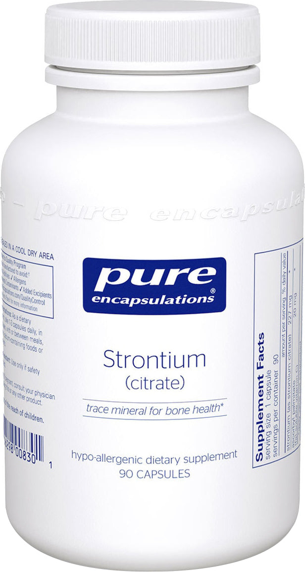 Strontium (citrate), 90 Capsules , Brand_Pure Encapsulations Form_Capsules Not Emersons Size_90 Caps
