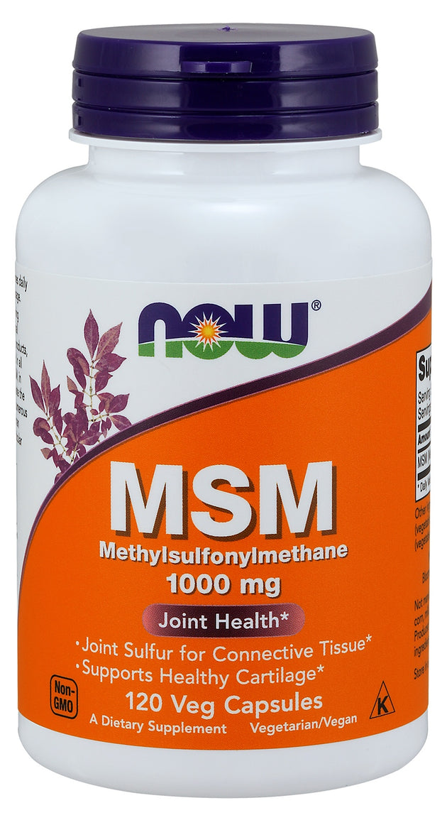MSM 1000 mg, 120 Veg Capsules , Brand_NOW Foods Potency_1000 mg Size_120 Caps