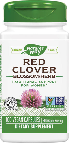 Red Clover Blossom and Herb, 800 mg, 100 Vegan Capsules ,