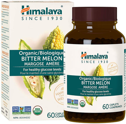 Organic Bitter Melon, 60 Caplets , Brand_Himalaya Herbal Healthcare Form_Caplets Size_60 Caps