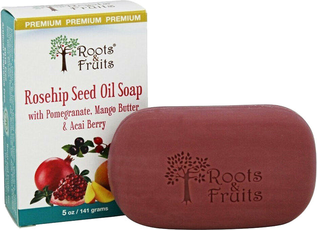 Rosehip Seed Oil with Pomegranate Mango Butter & Acai Berry, 5 Oz (141 g) Soap Bar , 20% Off - Everyday [On]