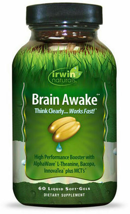 Brain Awake, 60 Liquid Softgels , Brand_Irwin Naturals Form_Softgels Size_60 Softgels