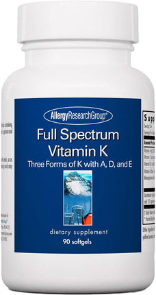 Full Spectrum Vitamin K, 90 Softgels , Brand_Allergy Research Group