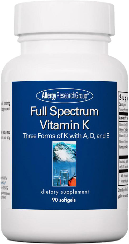 Full Spectrum Vitamin K, 90 Softgels , Brand_Allergy Research Group