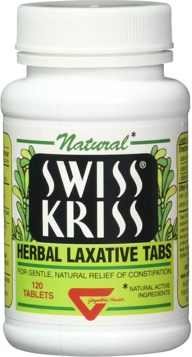 Swiss Kriss® Herbal Laxative Tabs, 120 Tablets , Brand_Modern Products Form_Tablets Size_120 Tabs