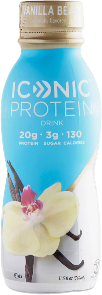 Protein Drink, 20 g of Protein, Vanilla Flavor, 11.5 Oz (340 mL) Liquid , Brand_Iconic Flavor_Vanilla Form_Liquid Potency_20 g Size_11.5 Oz