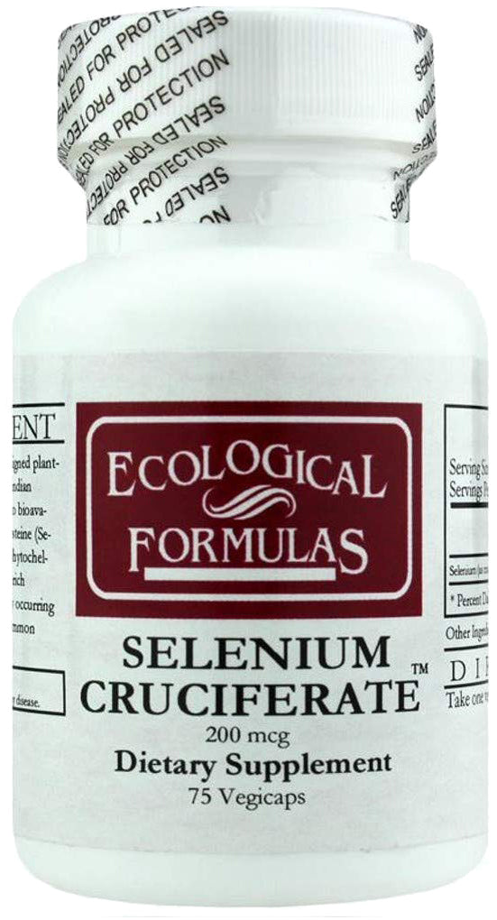 Selenium Cruciferate™, 200 mg, 75 Vegetarian Capsules , Brand_Ecological Formulas Form_Vegetarian Capsules Potency_200 mg Size_75 Caps