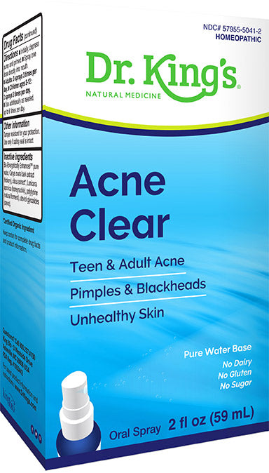 Acne Clear Oral Spray, 2 Fl Oz (59 mL) Liquid , Brand_King Bio Homeopathic Form_Liquid Size_2 Fl Oz