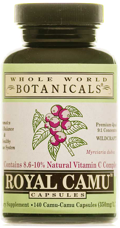 Royal Camu™ Superfood, 350 mg, 140 Capsules , Brand_Whole World Botanicals Form_Capsules Potency_350 mg Size_140 Caps