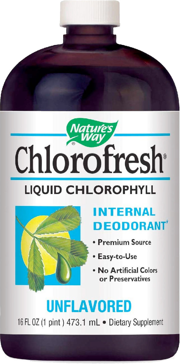 Chlorofresh® Liquid Chlorophyll, Unflavored, 16 Fl Oz (473 mL) Liquid , Brand_Nature's Way Form_Liquid Size_16 Fl Oz