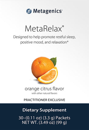 MetaRelax®, Orange Flavor, 30 x 0.11 Oz (3.3 g) Powder Packets