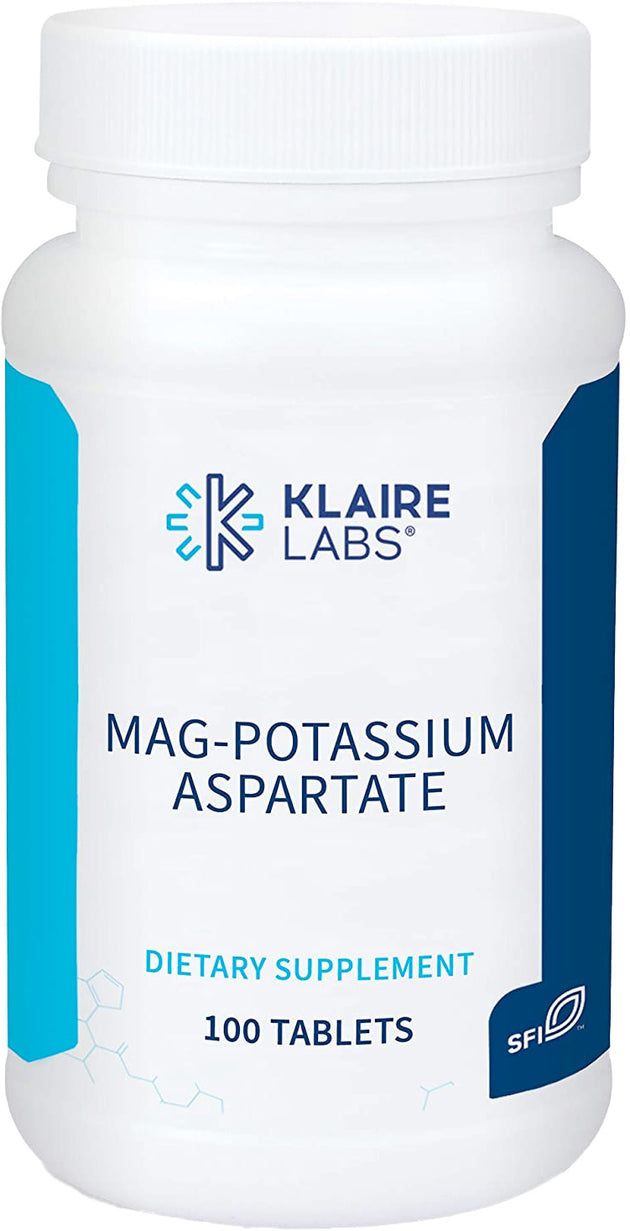 Mag-Potassium Aspartate, 100 Tablets , Brand Klaire LAbs Form_Tablets