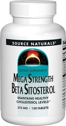 Beta Sitosterol, Mega Strength 375 mg, 120 Tablets , Brand_Source Naturals Form_Tablets Potency_375 mg Size_120 Tabs