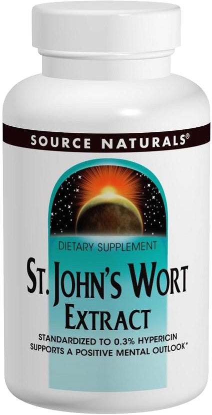St. John's Wort Extract 300 mg, 240 Capsule , Brand_Source Naturals Form_Capsules Potency_300 mg Size_240 Caps