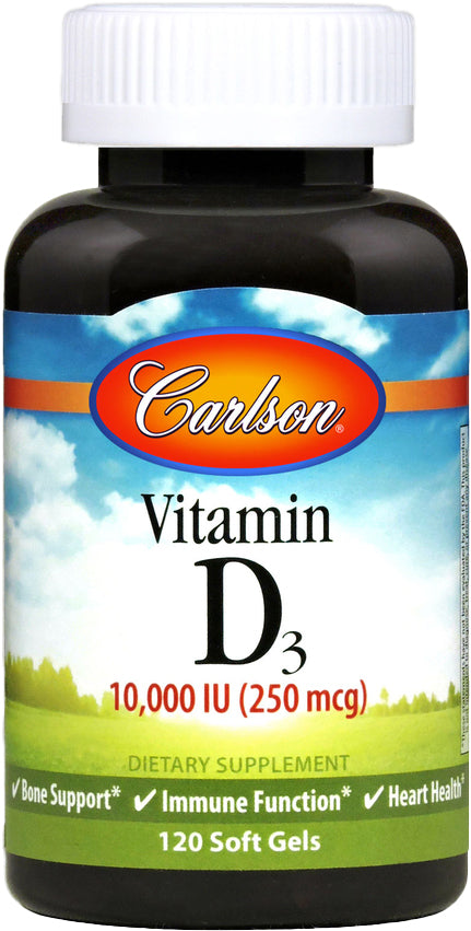 Vitamin D3, 10,000 IU, 120 Softgels , No Tags