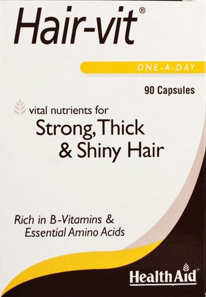 Hair-vit®, 90 Capsules , Brand_Health Aid America Form_Capsules Size_90 Caps
