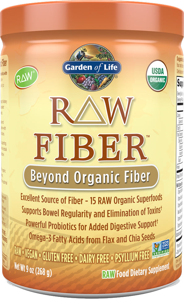RAW Fiber™ Organic Powder, 12 oz Packet , Brand_Garden of Life Form_Powder Size_12 Oz