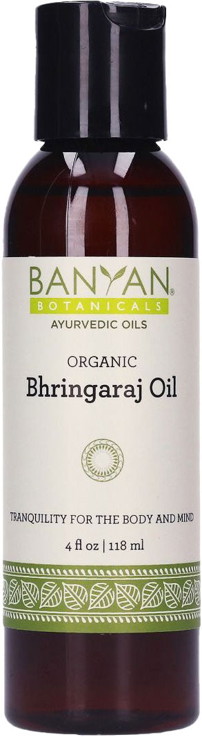 Bhringaraj (Organic), 4 Fl Oz (120 mL) Oil , Ayurveda Ayurveda Virya_Neutral Brand_Banyan Botanicals Form_Oil Size_4 Fl Oz