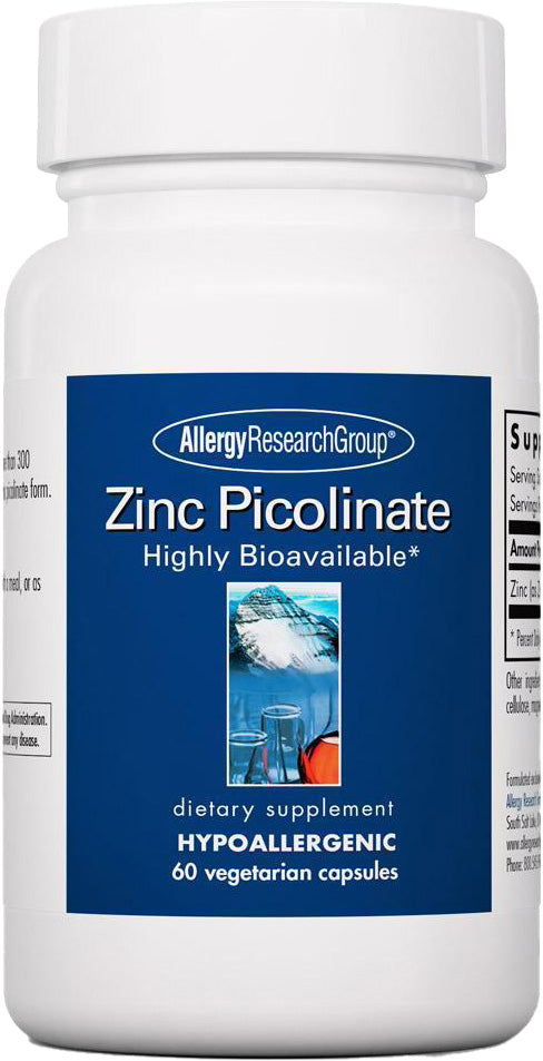 Zinc Picolinate, 25 mg, 60 Vegetarian Capsules , Brand_Allergy Research Group