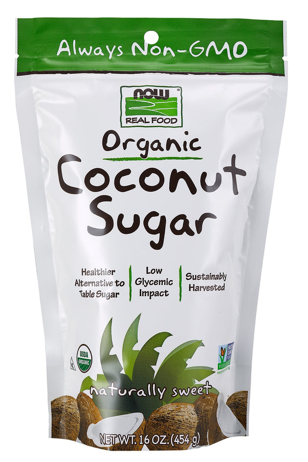 Coconut Sugar, Organic, 16 oz. , Brand_NOW Foods Form_Sugar Size_16 Oz