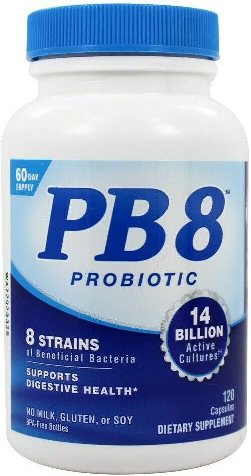 PB8™ Probiotic with 8 Strains, 14 Billion Active Cultures, 120 Capsules , Brand_Nutrition Now Form_Capsules Size_120 Caps