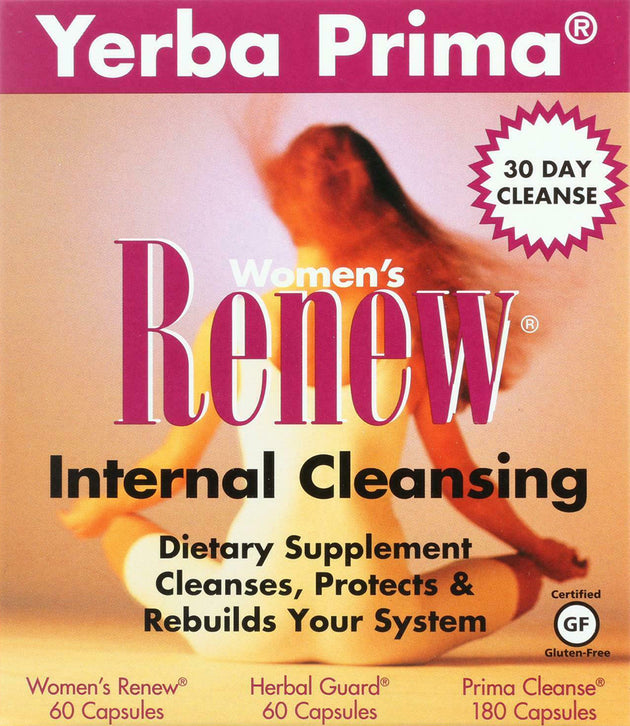 Women's Renew® Internal Cleansing, 60 + 60 + 180 Capsules , Brand_Yerba Prima Form_Capsules Size_300 Caps