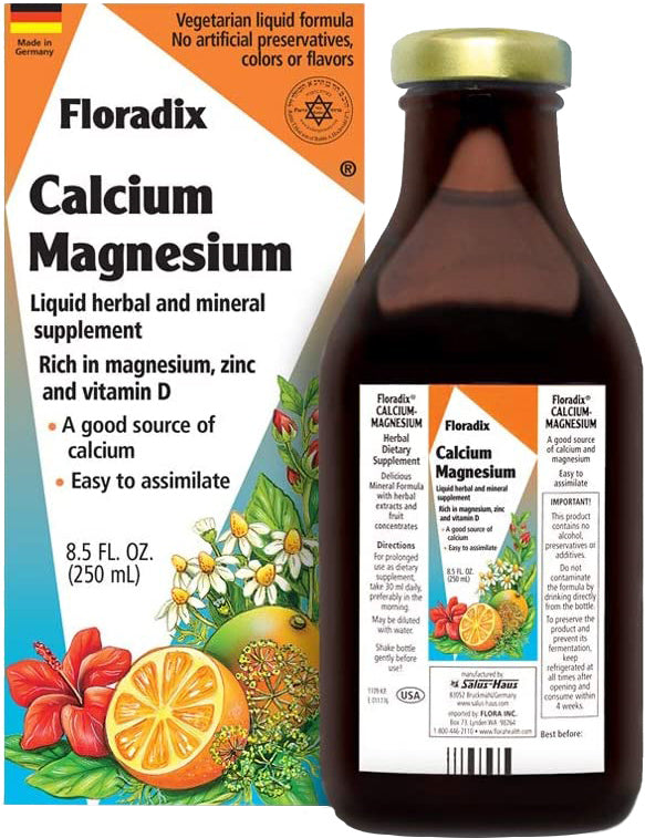 Calcium Magnesium with Zinc and Vitamin D, 8.5 Fl Oz (250 mL) Liquid ,