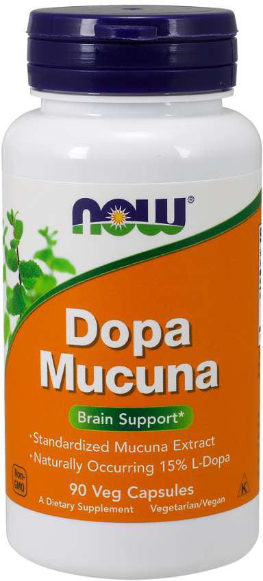 DOPA Mucuna, 90 Veg Capsules , Brand_NOW Foods Form_Veg Capsules Size_90 Caps