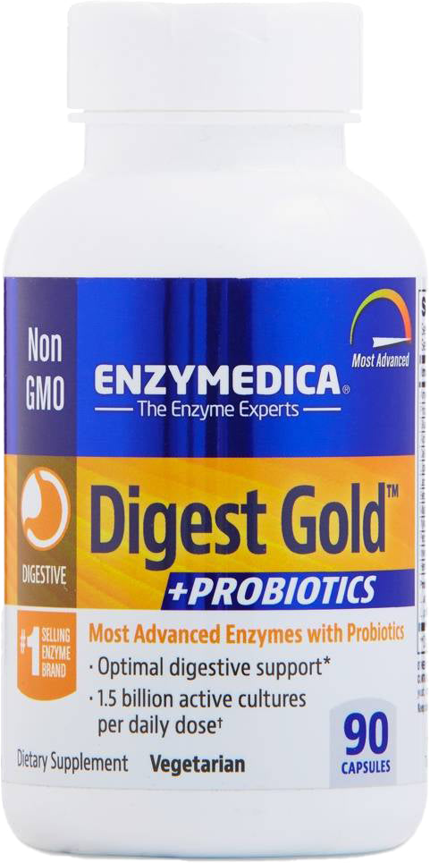 Digest Gold™ + Probiotics, 90 Vegetarian Capsules , caps