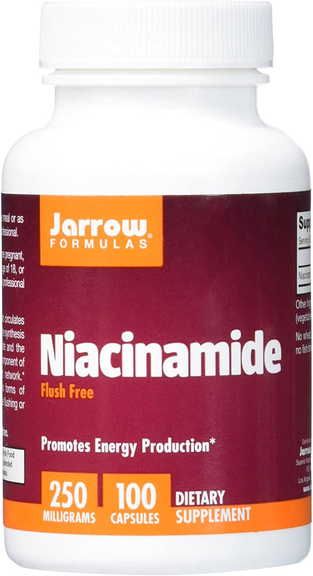 Niacinamide (Flush Free Niacin), 250 mg, 100 Capsules ,