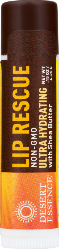 Lip Rescue Ultra Hydrating with Shea Butter, 0.15 Oz (4.25 g) Stick , Brand_Desert Essence Form_Stick Size_0.15 Oz
