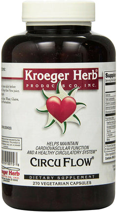 CircuFlow®, 270 Vegetarian Capsules , Brand_Kroeger Herb Form_Vegetarian Capsules Size_270 Caps