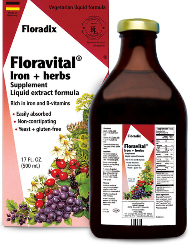 Floravital® Iron + Herbs, 17 fl oz , Brand_Flora Form_Liquid Size_17 Fl Oz