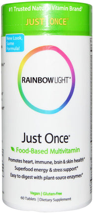 Just Once® Food-Based Multivitamin, 60 Tablets