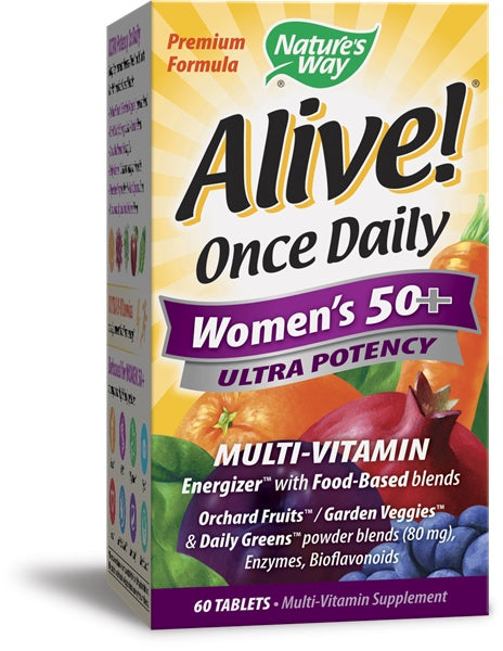 Alive! Once Daily Women’s 50+ Ultra, 60 Tablets , Brand_Nature's Way Form_Tablets Size_60 Tabs
