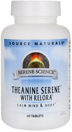 Theanine Serene with Relora, 60 Tablets , Brand_Source Naturals Form_Tablets Size_60 Tabs