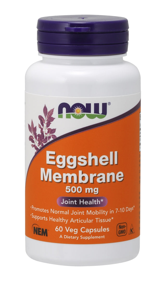 Eggshell Membrane 500 mg, 60 Veg Capsules , Brand_NOW Foods Form_Veg Capsules Potency_500 mg Size_60 Caps