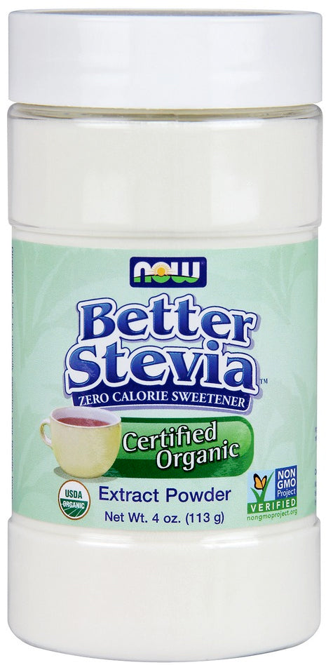 Organic BetterStevia&reg; Extract Powder, 4 Oz Powder , Brand_NOW Foods Form_Powder Size_4 Oz