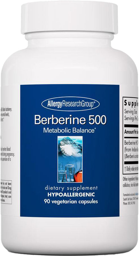 Berberine 500, 90 Vegetarian Capsules , Brand_Allergy Research Group