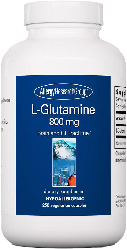 L-Glutamine 800 mg, 250 Vegetarian Capsules , Brand_Allergy Research Group