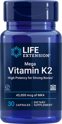 Mega Vitamin K2, 30 Capsules ,